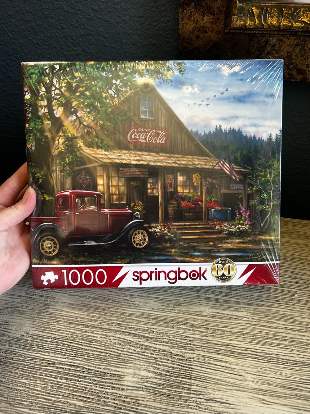 🆕 Springbok 1000-Piece Coca-Cola Red Truck Jigsaw Puzzle